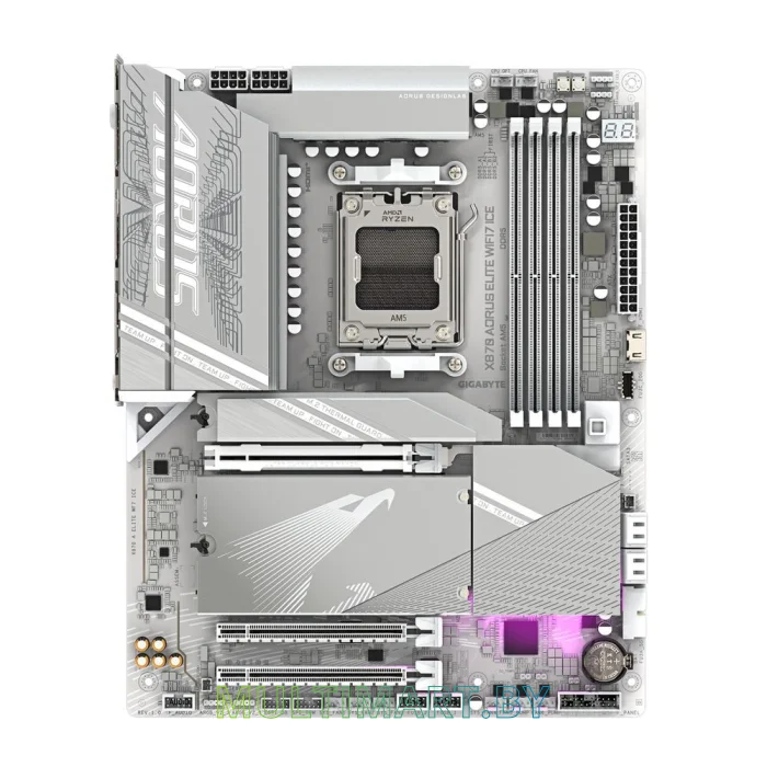 Материнская плата Gigabyte X870 Aorus Elite WIFI7 Ice (rev. 1.x)